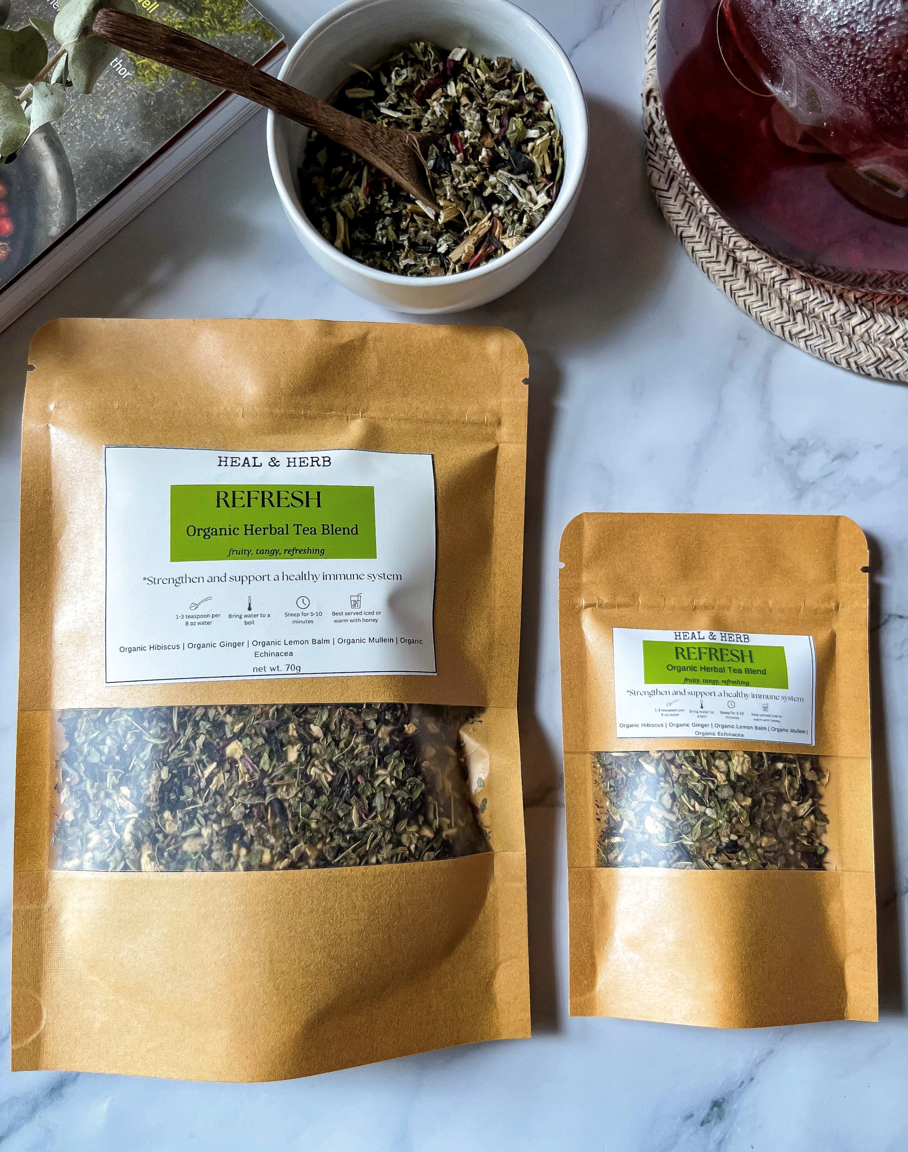 REFRESH Organic Herbal Tea Blend (Immune Support)
