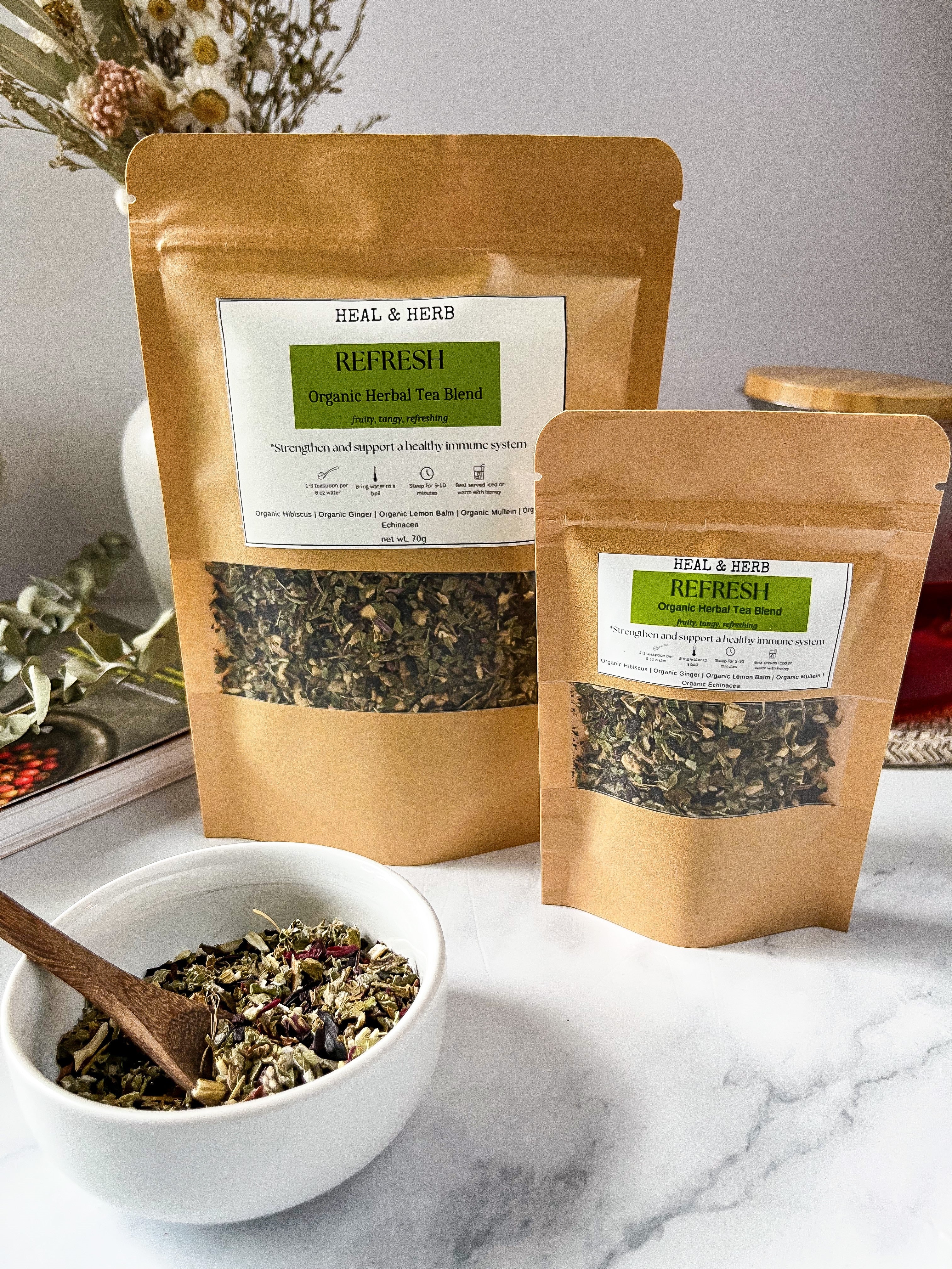 REFRESH Organic Herbal Tea Blend (Immune Support)