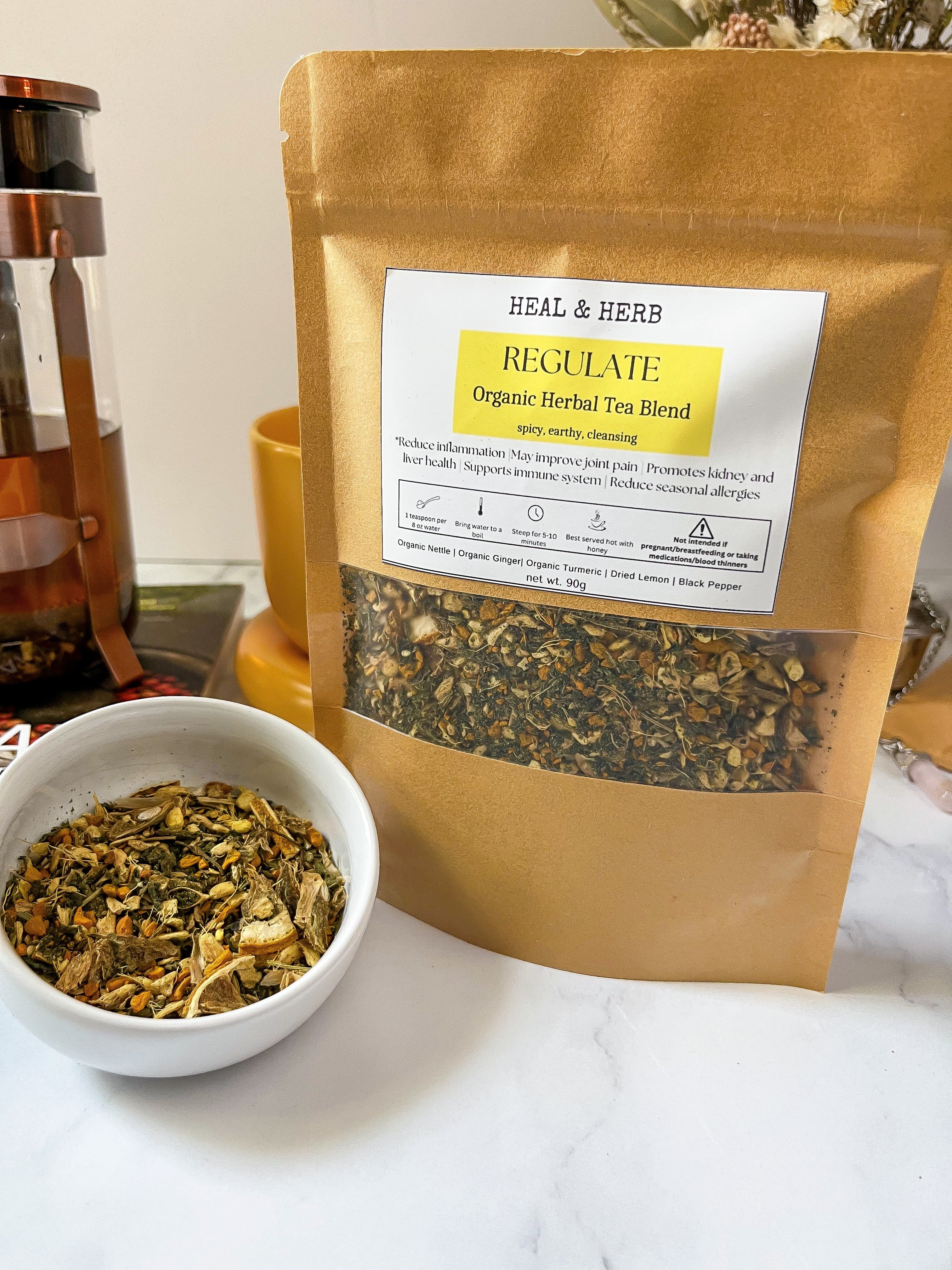 REGULATE Organic Herbal Tea Blend (Anti-inflammatory)