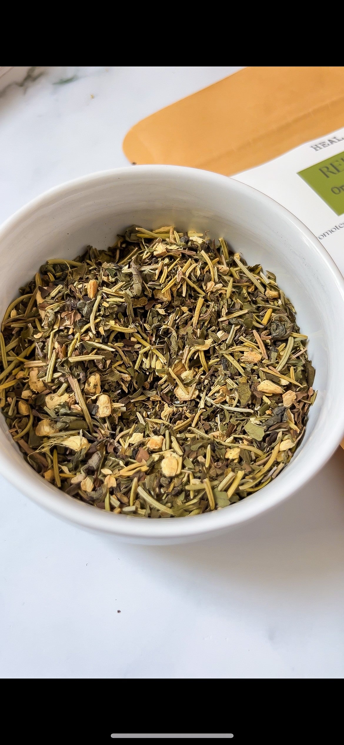 REJUVENATE Organic Herbal Tea Blend (Energy & Focus)