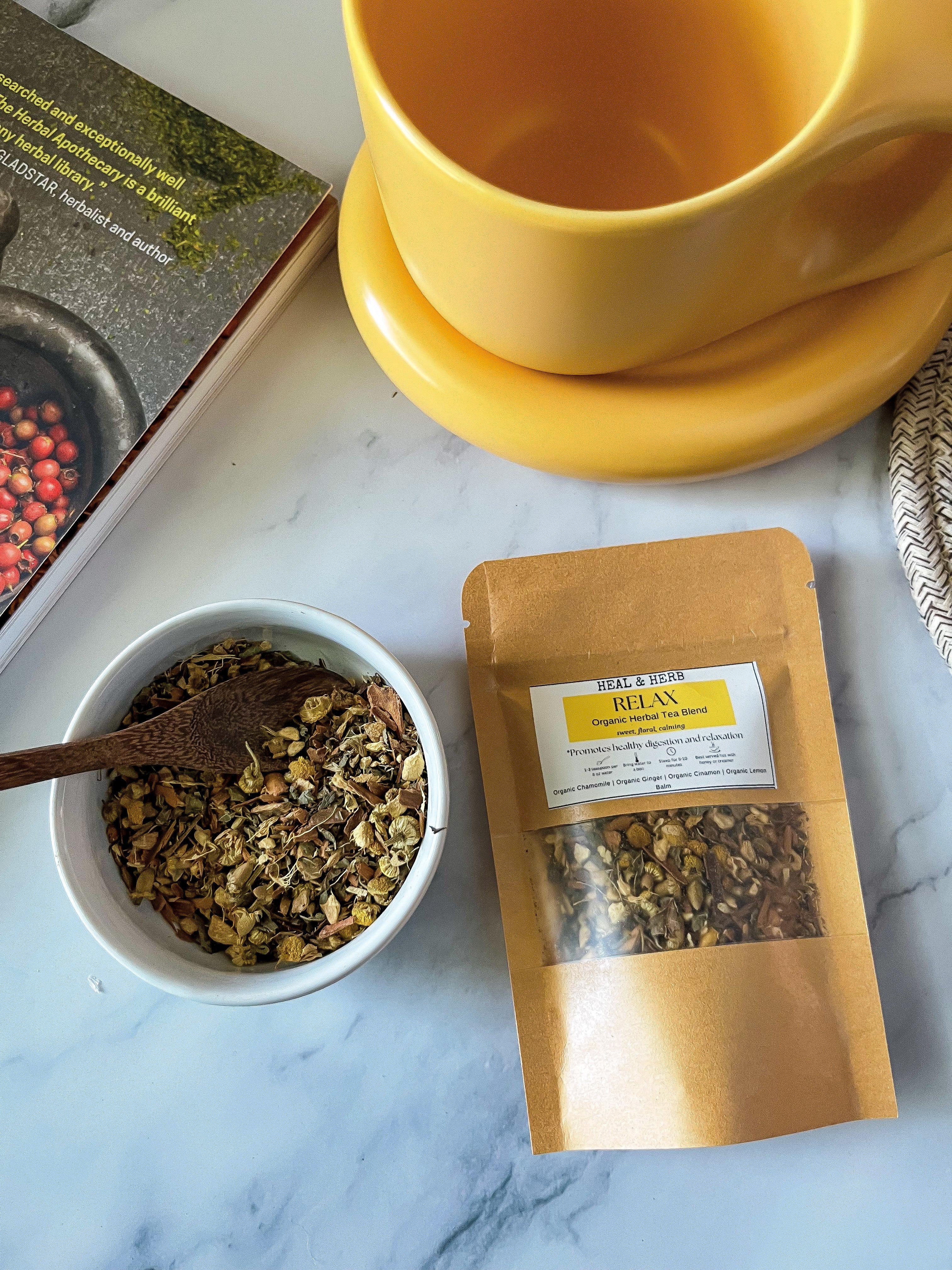 RELAX Organic Herbal Tea Blend (Rest & Digest)