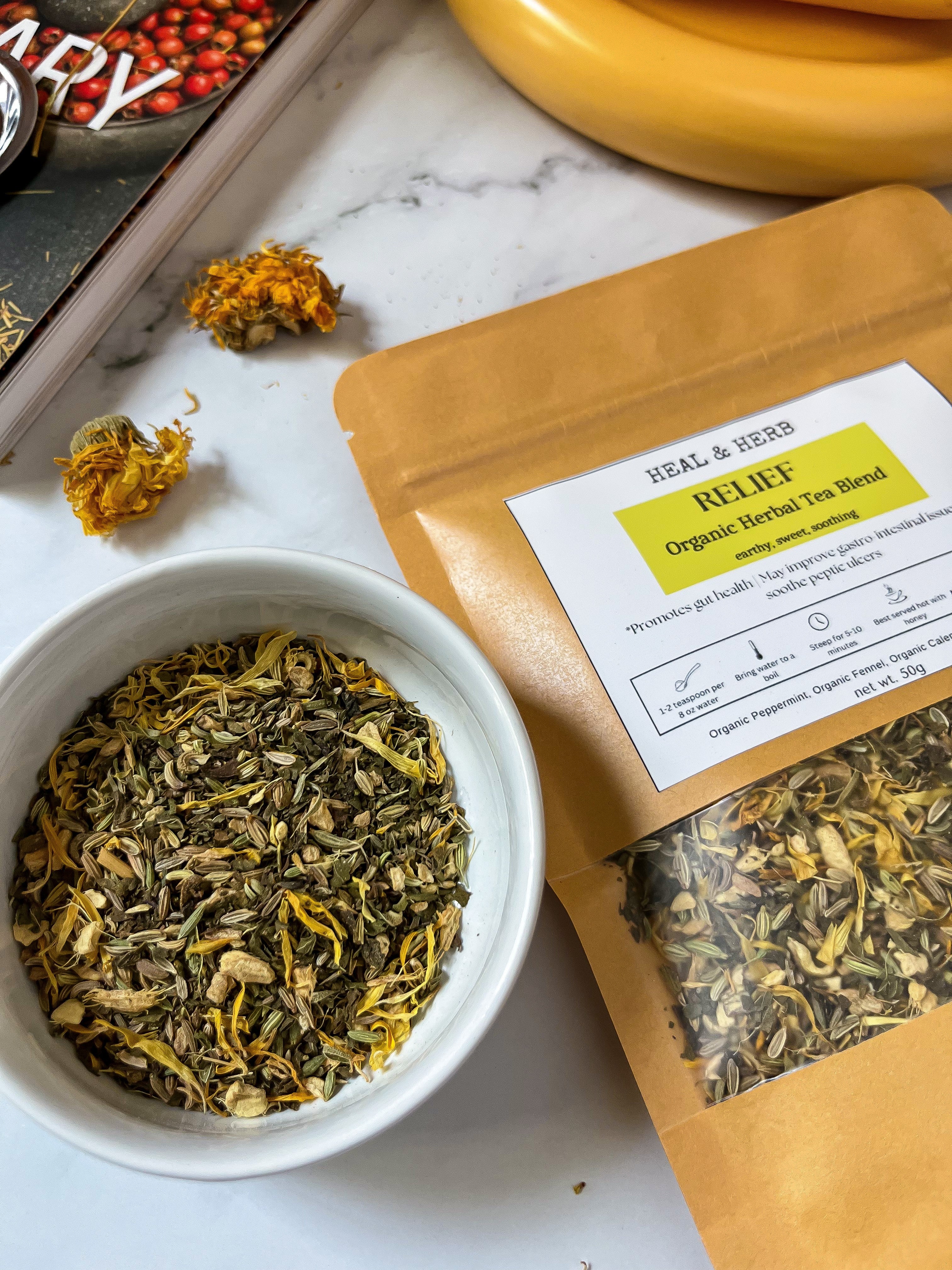 RELEIF Organic Herbal Tea Blend (Gut Health)