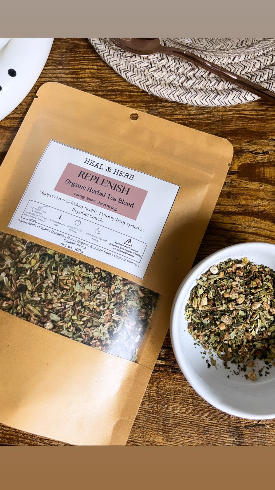 REPLENISH Organic Herbal Tea (Detox)