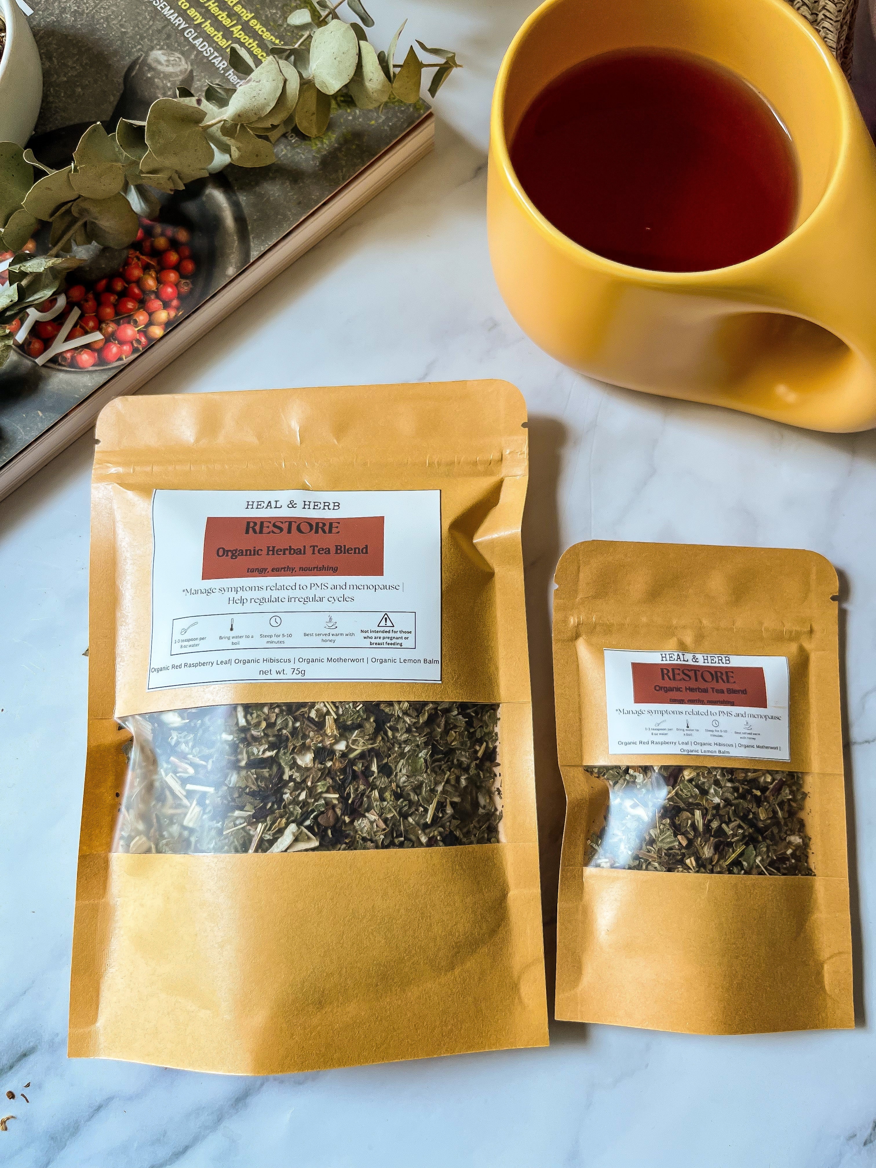 RESTORE Organic Herbal Tea Blend (Women's Health)