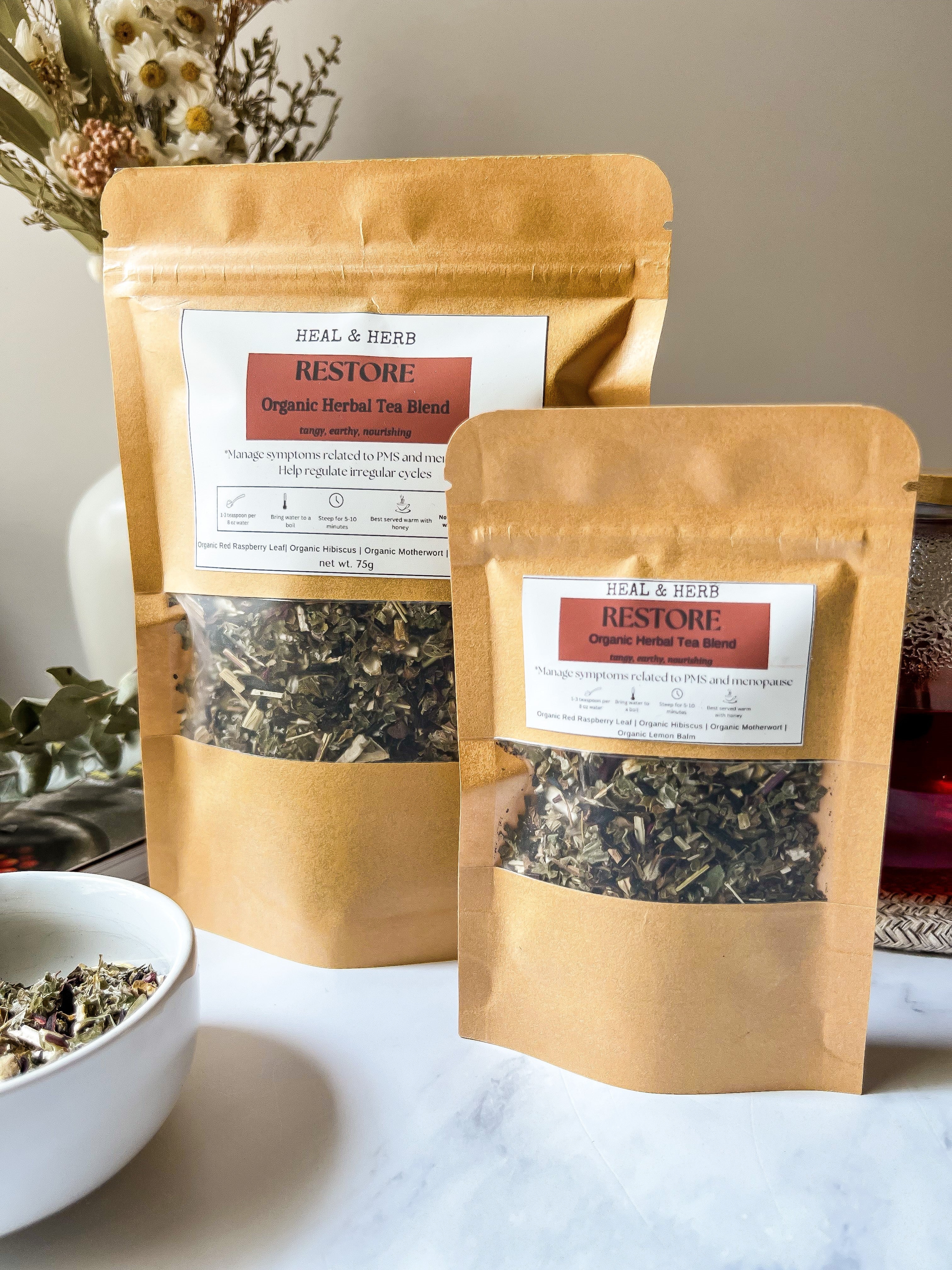 RESTORE Organic Herbal Tea Blend (Women's Health)